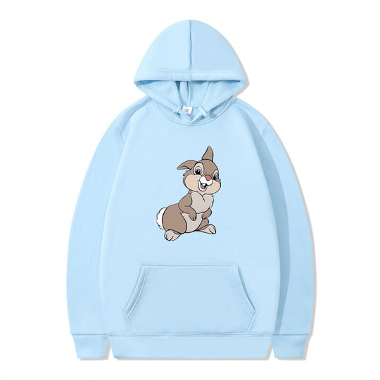 Damen Kapuzenpullover mit niedlichem Hasen-Design und bequemen Kängurutaschen R&B