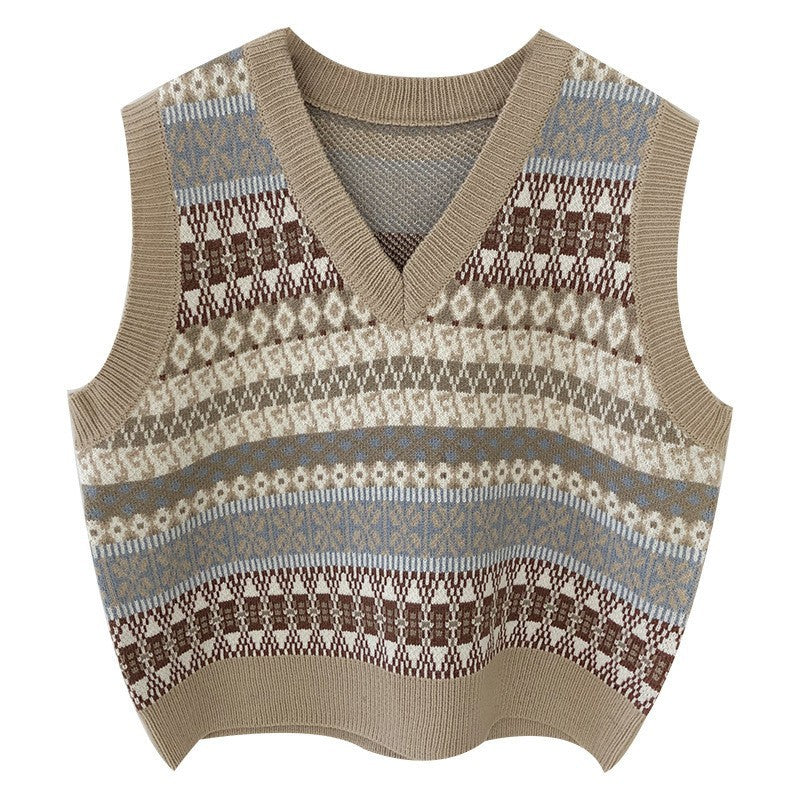 Damen Strickpullover mit modernem Fair Isle-Muster R&B
