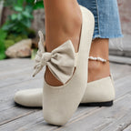 Damen Ballerinas mit großem Schleifen-Design und atmungsaktivem Obermaterial R&B
