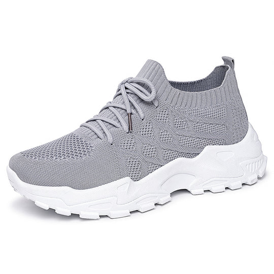 Damen Sportliche Sneakers mit atmungsaktivem Strickdesign R&B