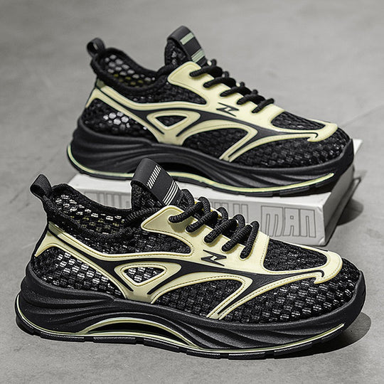 Damen leichte Sport Sneakers mit atmungsaktivem Mesh-Obermaterial und dämpfender Sohle R&B