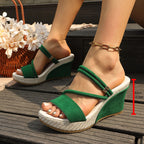 Damen Wedge-Sandaletten mit modischem Riemendesign und komfortabler Fußbettung R&B