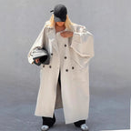 Damen Oversized Trenchcoat mit kreativem Schnitt und einzigartigen Details R&B