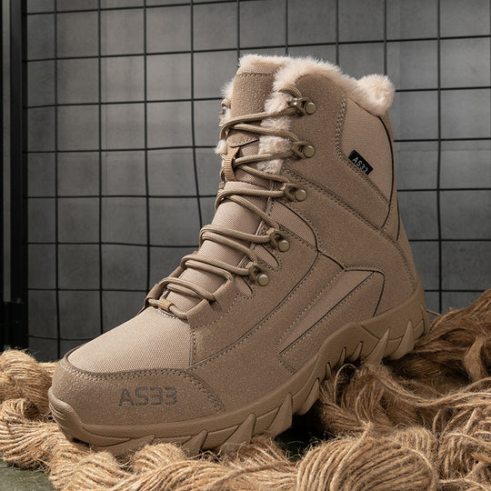 Herren hochgeschnittene Winterboots mit isolierendem Futter und rutschfester Sohle R&B
