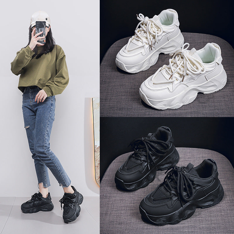 Damen Sportliche Chunky Sneakers mit atmungsaktivem Obermaterial und rutschfester Sohle R&B