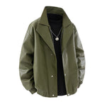 Herren modische Oversized jacke mit elegantem Kragen und praktischen Taschen R&B