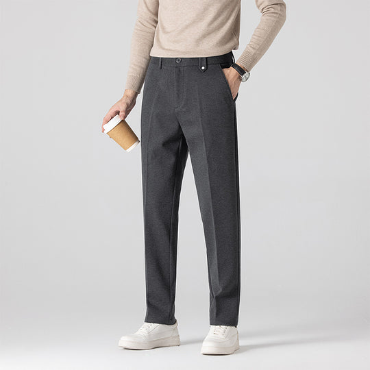 Herren Elegante Freizeithose mit Strukturmuster