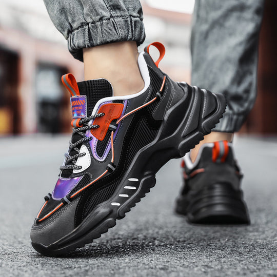 Damen Sportliche Streetwear-Sneaker mit gepolsterter Sohle und atmungsaktiver Struktur R&B