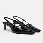 Damen Slingback Heels mit feinem Riemchen R&B