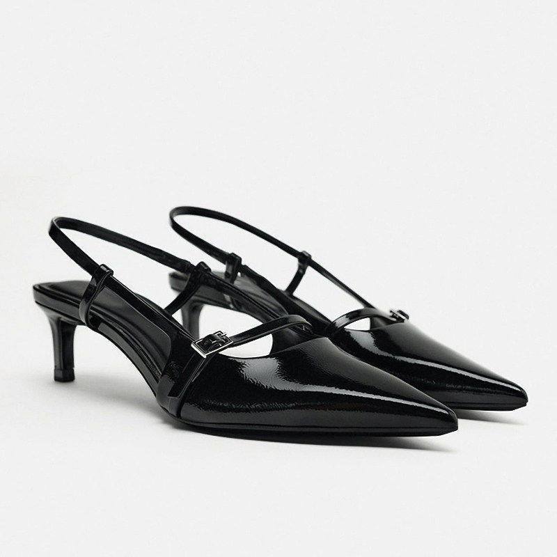 Damen Slingback Heels mit feinem Riemchen R&B