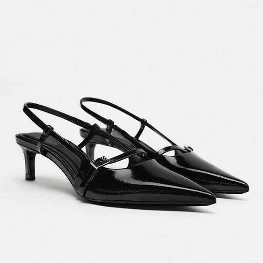 Damen Slingback Heels mit feinem Riemchen R&B