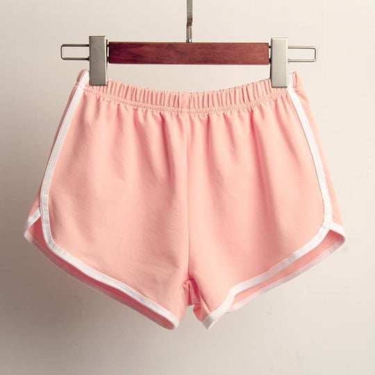 Damen Sportliche Shorts mit elastischem Bund und Kontraststreifen R&B