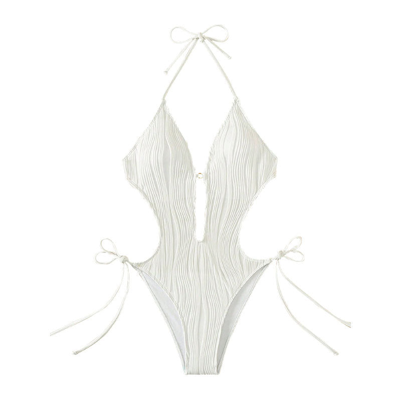 Damen Einteiliger Badeanzug mit raffiniertem Cut-Out-Design R&B