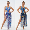 Damen Eleganter Badeanzug mit atmungsaktivem Überwurf R&B