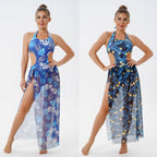 Damen Eleganter Badeanzug mit atmungsaktivem Überwurf R&B