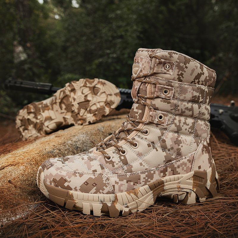 Herren militärische Camo Stiefel R&B