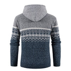 Herren Kapuzenpullover mit Norweger-Muster R&B
