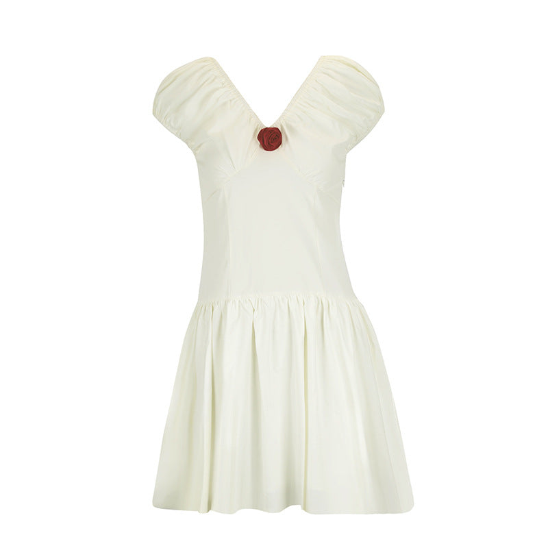 Damen Sommerliches Kleid mit verspielten Rüschendetails EB