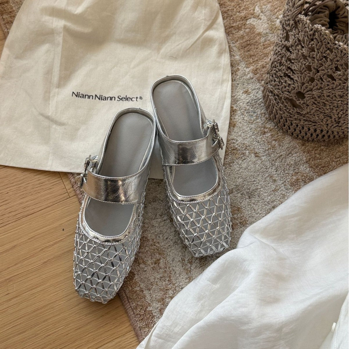 Damen Komfortable und elegante Ballerinas mit praktischer Schnalle