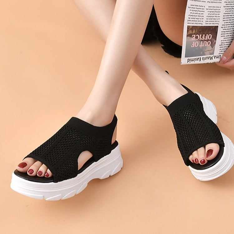 Damen Atmungsaktive Netz-Sandalen mit komfortabler Sohle und flexiblem Riemendesign R&B