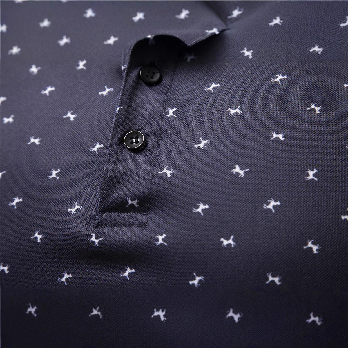 Herren Polohemd mit modernem floralem Design und hochwertiger Baumwollqualität