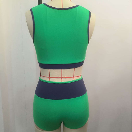 Damen Sportliches Bikini-Set mit hoch geschnittenem Höschen R&B