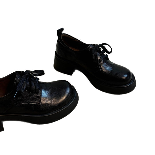 Damen modische Schnürschuhe mit stilvollem Plateau und hochwertiger Obermaterial R&B