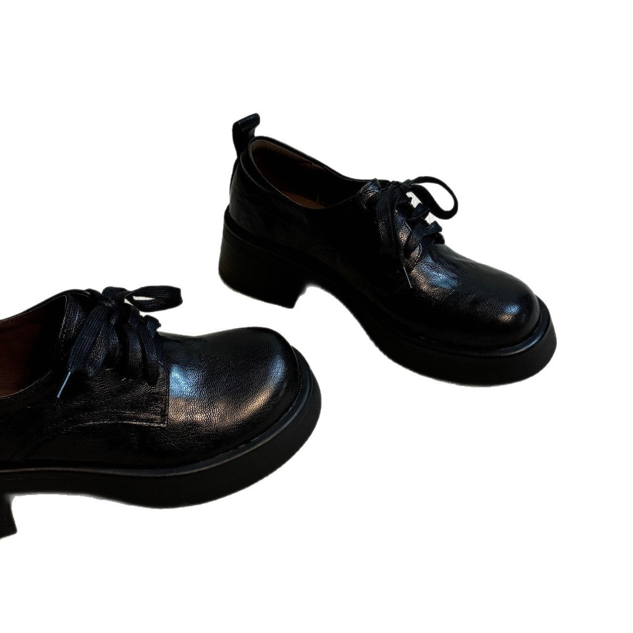 Damen Elegante Schnürschuhe mit robustem Blockabsatz und flexibler Sohle R&B