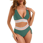 Damen Hochtaillierter Bikini mit raffinierter Rückenschnürung R&B
