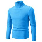 Herren Rollkragenpullover aus fein geripptem Material R&B