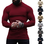 Herren stylischer Rollkragenpullover aus weichem, elastischem Material R&B