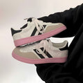 Damen Sneakers mit verspielten Blumenapplikationen und dämpfender Sohle R&B