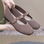 Damen elegante Ballerinas mit verstellbarem Riemen R&B