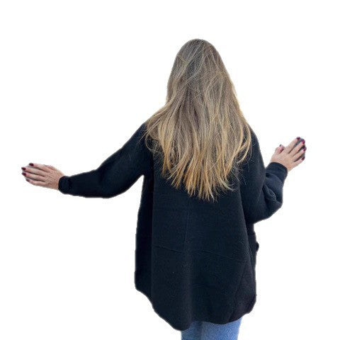 Damen Fleece Jacke mit modernem Kragen R&B