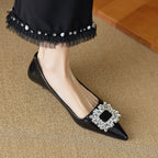 Damen elegante spitze Ballerinas mit funkelnder Applikation