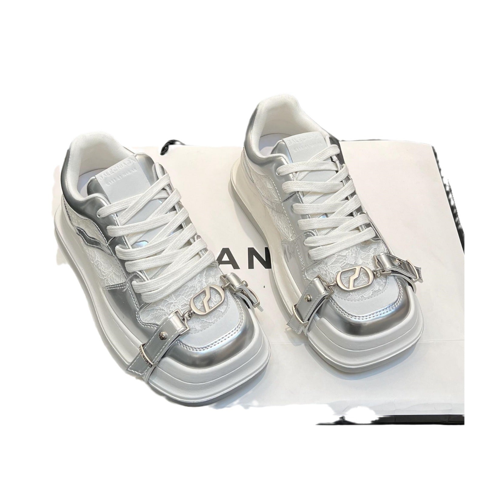 Damen modische Sneaker mit robustem Obermaterial und einzigartigem Design R&B
