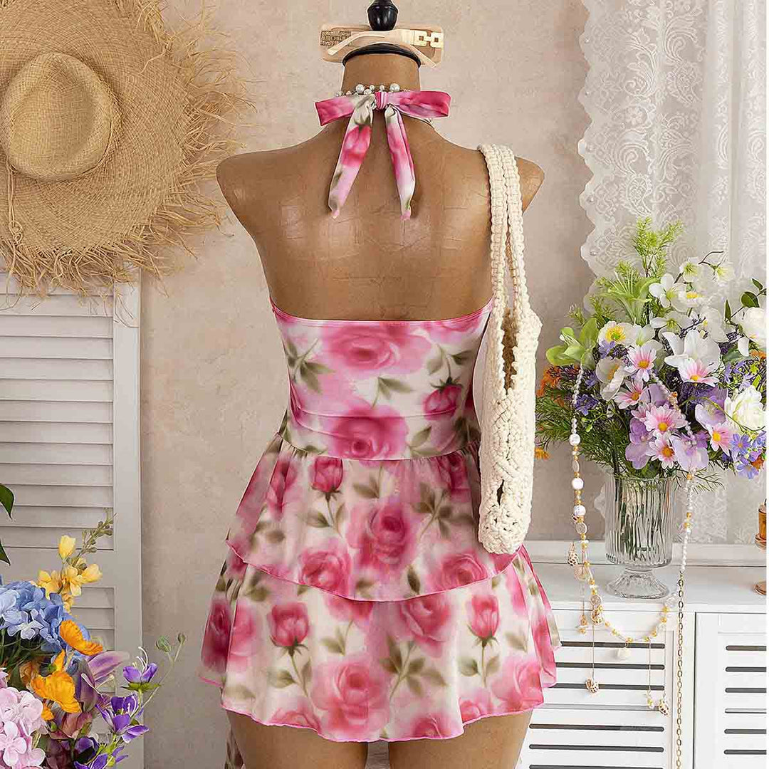 Damen Sommerkleid mit floralem Design R&B