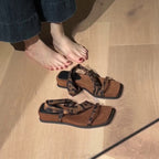 Damen Elegante Sandalen mit umschlingendem Riemen
