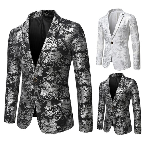 Damen eleganter Blazer mit floralem 3D-Design R&B