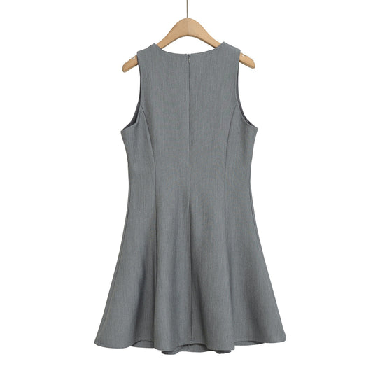 Damen Besprechungs-Kleid mit eleganter Schleifenverzierung und fließendem Schnitt R&B