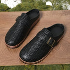 Damen Komfortable Clogs mit trendiger Schnallenapplikation
