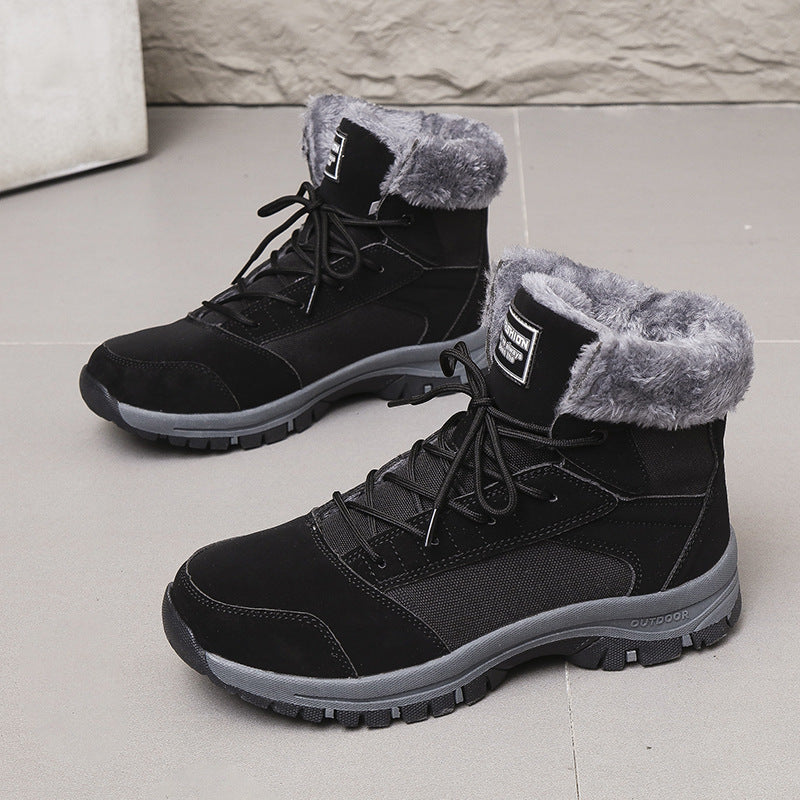 Damen gefütterte Winterstiefel mit rutschfester Sohle und isolierendem Kragen R&B