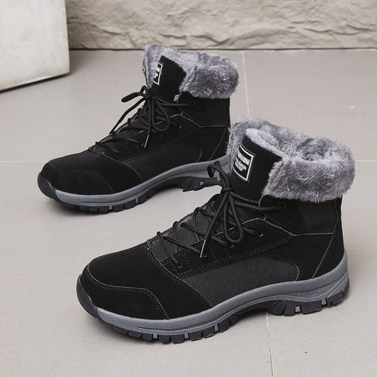 Damen gefütterte Winterstiefel mit rutschfester Sohle und isolierendem Kragen R&B