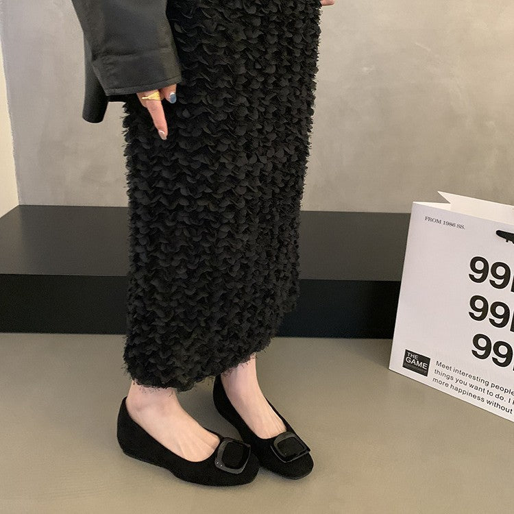 Damen elegante Ballerinas mit modischem Schleifenakzent und komfortabler Innensohle R&B