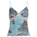 Damen Spitzen-Camisole mit floralem Druck R&B