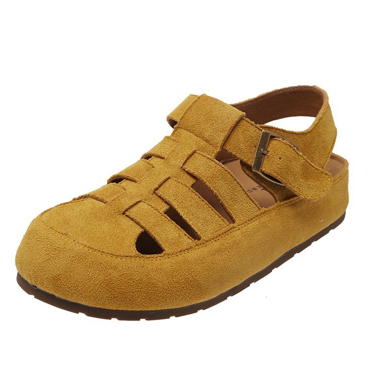 Damen Komfortable und stilvolle Ledersandalen mit verstellbarem Riemen R&B