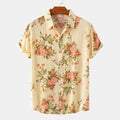 R&B | Floral kurzärmeliges Blumenhemd Männer