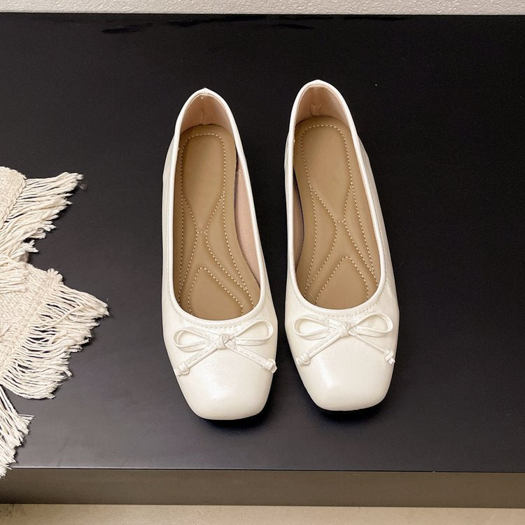 Damen Ballerinas mit zartem Schleifenakzent und gepolsterter Innensohle R&B