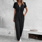 Damen Kapuzenoverall mit praktischem Reißverschluss und elastischem Bund R&B