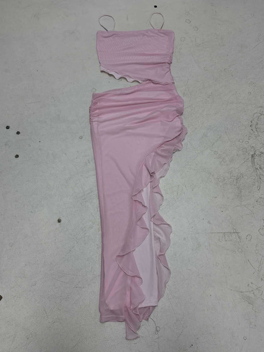Damen Maxi-Rock mit asymmetrischem Schnitt und zarten Rüschendetails R&B